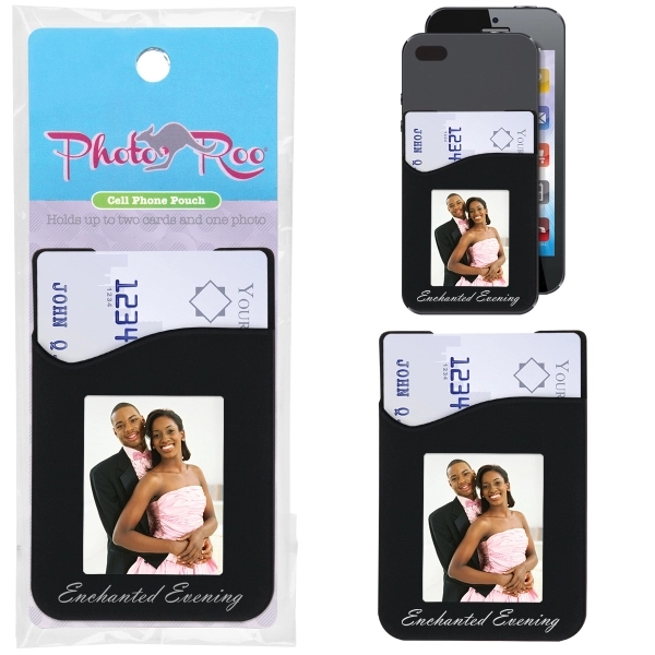 Silicone cell phone pouch that can hold up to two cards... from ASI 62190 Illini