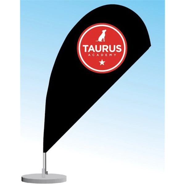 Desktop table flag with single sided graphics and mounted onto a... from ASI 30442 Above & Beyond Advertising Products / PromoAdLine