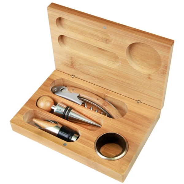 Two piece wine kit with corkscrew and stopper in 5.125" x... from ASI 92531 Unique Custom Products / UCP