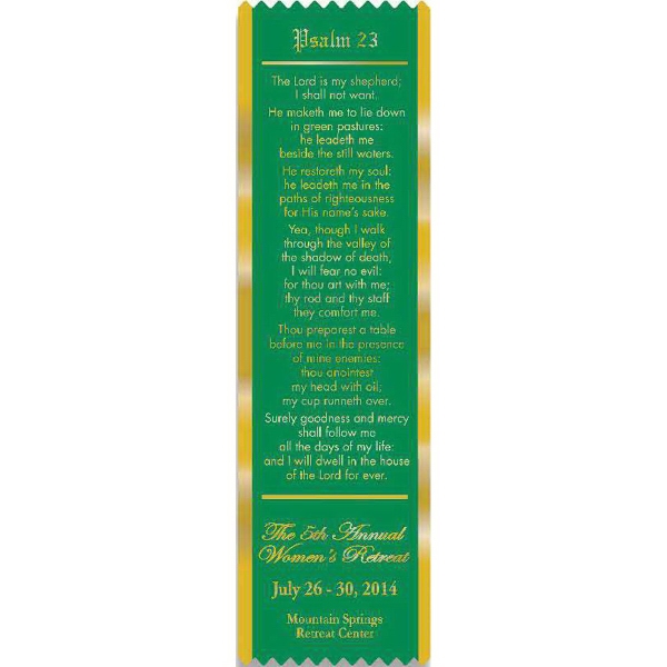 Stock ribbon bookmarks. Available with 16 religious stock graphic choices.... from ASI 84820 ZZ OLD/Drop - Sanders Mfg Company (Samco Line) / Samco