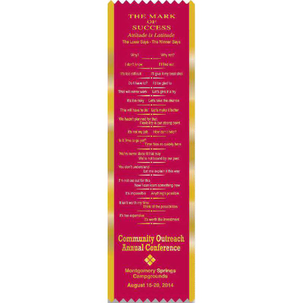 Stock ribbon bookmarks. Available with 16 religious stock graphic choices.... from ASI 84820 ZZ OLD/Drop - Sanders Mfg Company (Samco Line) / Samco