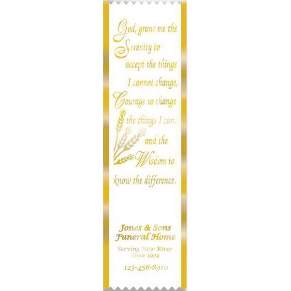 Stock ribbon bookmarks. Available with 16 religious stock graphic choices.... from ASI 84820 ZZ OLD/Drop - Sanders Mfg Company (Samco Line) / Samco