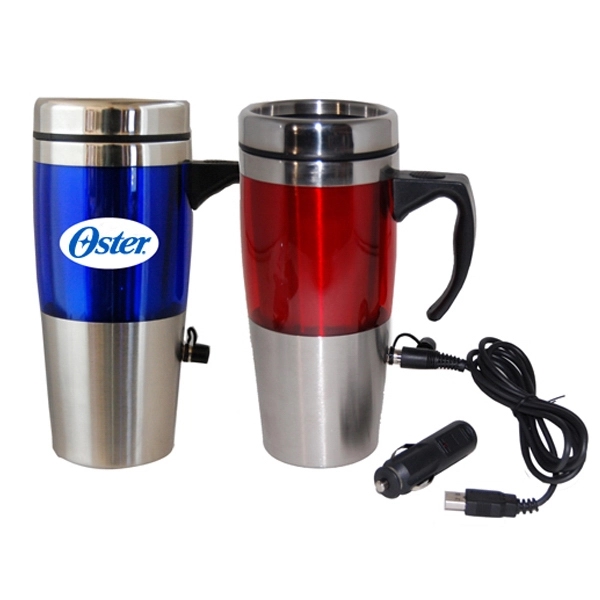 Dual Auto/USB Heated Travel Mug... from ASI 79535 Primetime