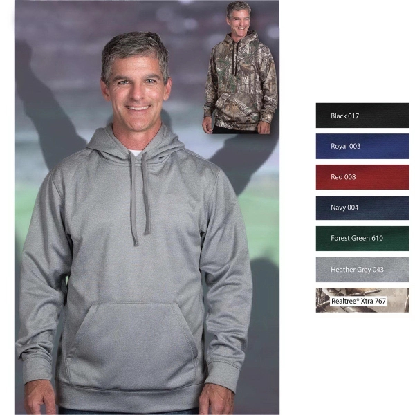 Tech fleece performance hoodie with mesh lined drawstring hood.... from ASI 50930 Dunbrooke / Dunbrooke®