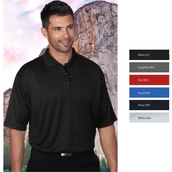 Men's edge polo shirt with 3-button placket & flat knit collar.... from ASI 50930 Dunbrooke / Dunbrooke®