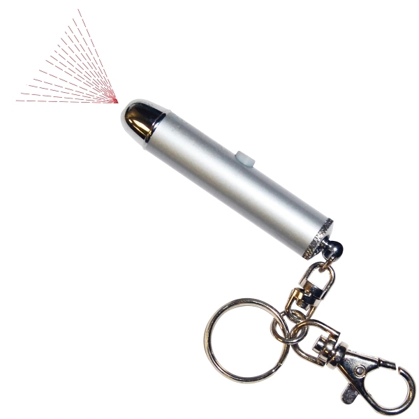Keychain Logo Laser Pointer that Projects Logo or Dot by Switching... from ASI 34375 Alpec Team / Alpec®