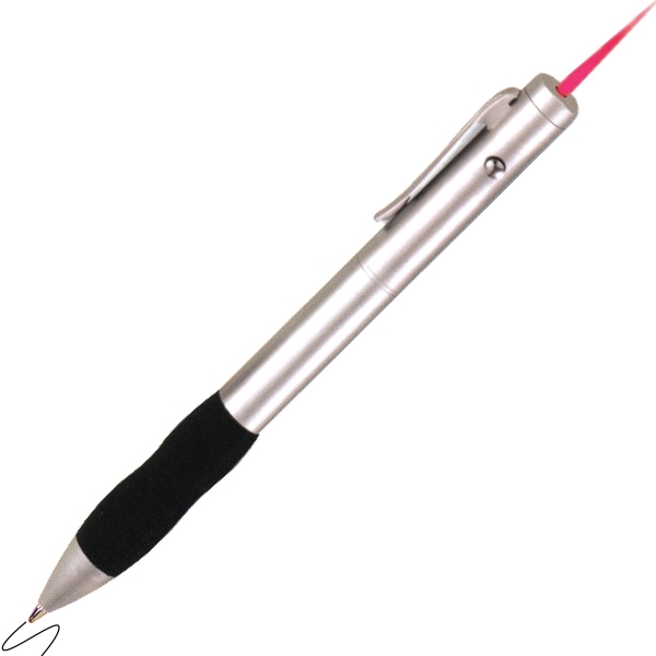 Satin Silver Laser Pointer Pen in a Plastic Gift Case.... from ASI 34375 Alpec Team / Alpec®