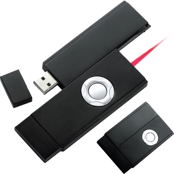 Wireless Presenter and Red Laser Pointer in a Black Paper Gift... from ASI 34375 Alpec Team / Alpec®