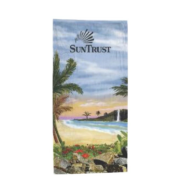 The Distant Shores towel made of 100% cotton terry with a... from ASI 91605 Towel Specialties / Xpress Towels Powered by Towel Specialties