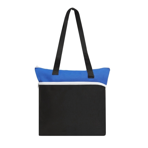 16.5" x 14" x 3" polyester zippered tote bag with 29"... from ASI 37980 Bagworld