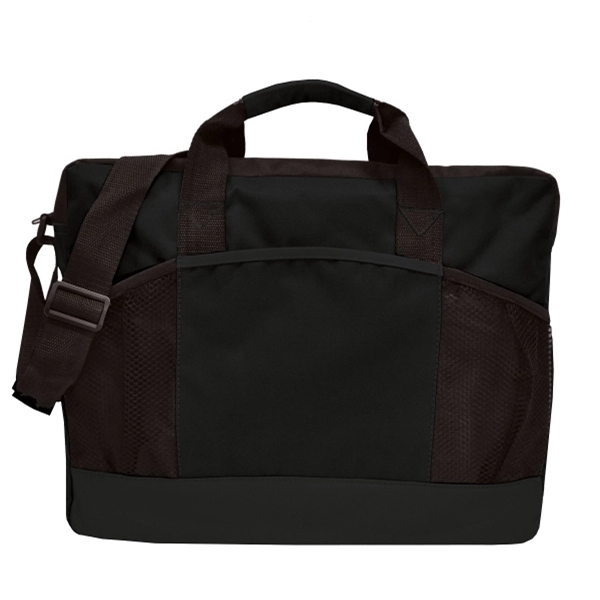 16" x 13" x 4" briefcase with zip closure, mesh pockets,... from ASI 37980 Bagworld