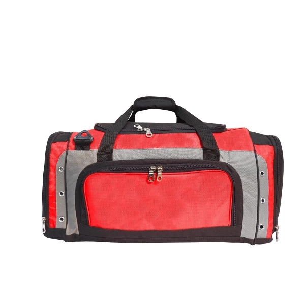 23" x 12" x 12" polyester/nylon duffel bag with shoe compartment,... from ASI 37980 Bagworld