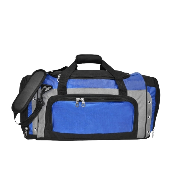 23" x 12" x 12" polyester/nylon duffel bag with shoe compartment,... from ASI 37980 Bagworld