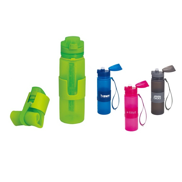 20 oz. Foldable Silicone Bottle... from ASI 46755 Cosmo Promos