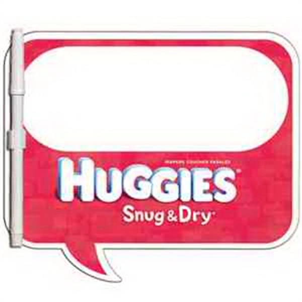 Square thought bubble shaped dry erase memo board with marker.... from ASI 67620 Lion Circle Corp / Lion/Circle