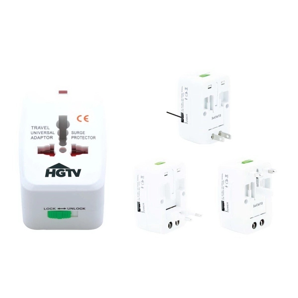 Universal Travel Adapter with USB Port.... from ASI 46755 Cosmo Promos