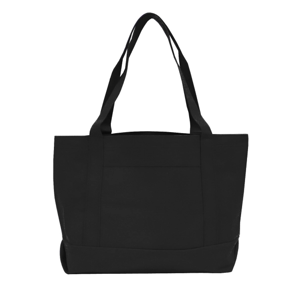 19" x 12" x 4.5" polyester solid color boat tote with... from ASI 37980 Bagworld