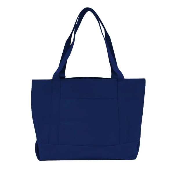 19" x 12" x 4.5" polyester solid color boat tote with... from ASI 37980 Bagworld