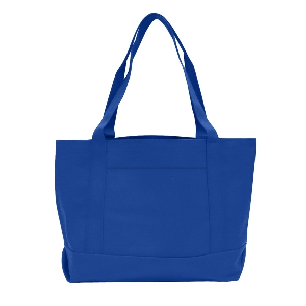 19" x 12" x 4.5" polyester solid color boat tote with... from ASI 37980 Bagworld