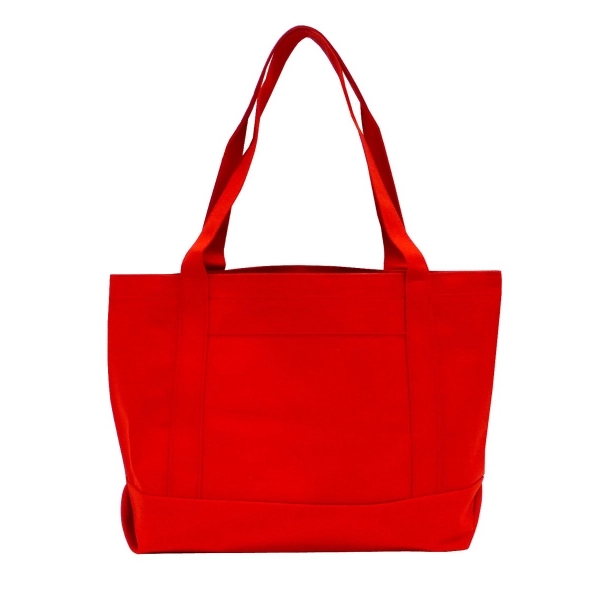 19" x 12" x 4.5" polyester solid color boat tote with... from ASI 37980 Bagworld