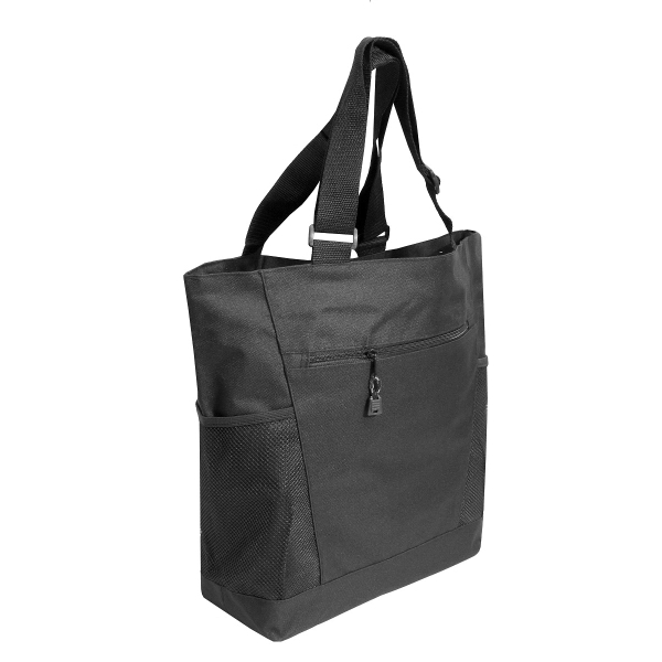 18" x 15" x 5.5" polyester tote bag with zipper closure,... from ASI 37980 Bagworld