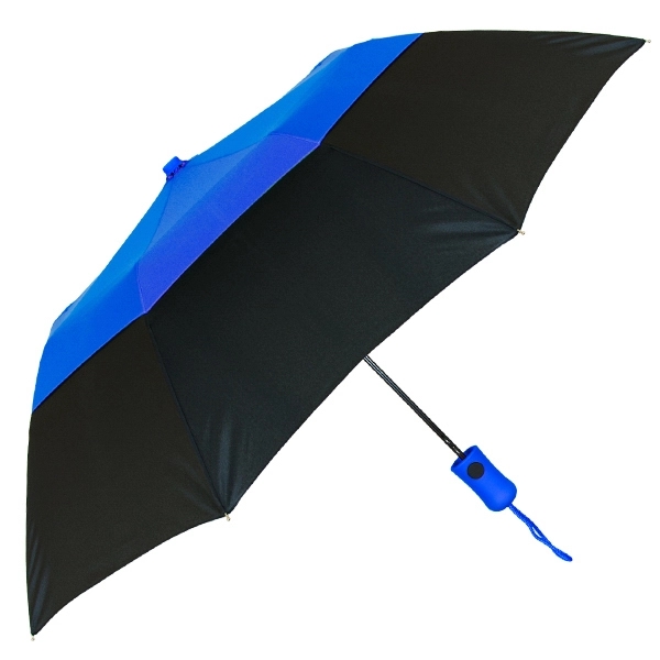 Vented, automatic opening umbrella with colored upper vent and contrasting black... from ASI 89955 StrombergBrand / Stromberg