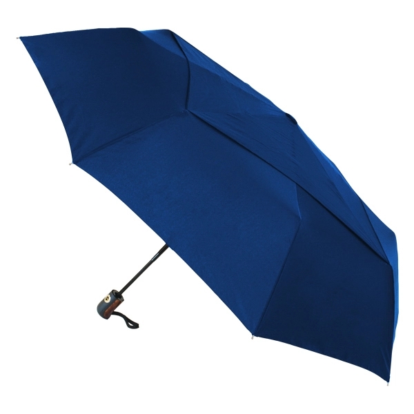 Deluxe black metal frame constructed umbrella with 46" arc and auto-close... from ASI 89955 StrombergBrand / Stromberg Brand