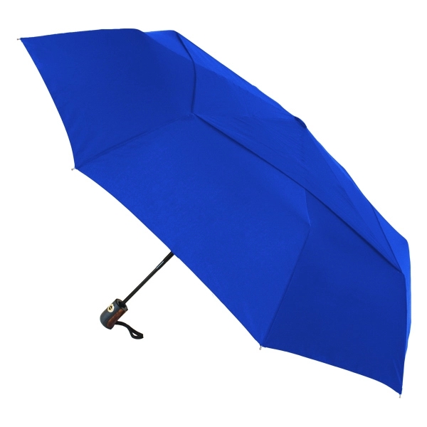 Deluxe black metal frame constructed umbrella with 46" arc and auto-close... from ASI 89955 StrombergBrand / Stromberg Brand