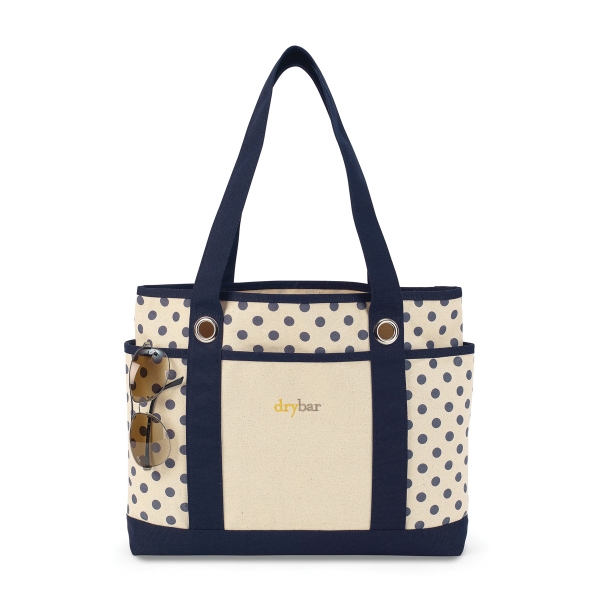Preppy polka dot fashion tote bag.... from ASI 56070 Gemline / Gemline®
