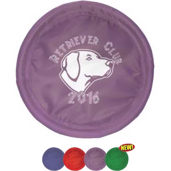 9 1/2" nylon flying disc for dogs.... from ASI 55675 Galaxy Balloons Inc / Galactic Fun Time Line