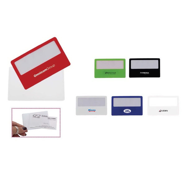 Credit card magnifier.... from ASI 46755 Cosmo Promos