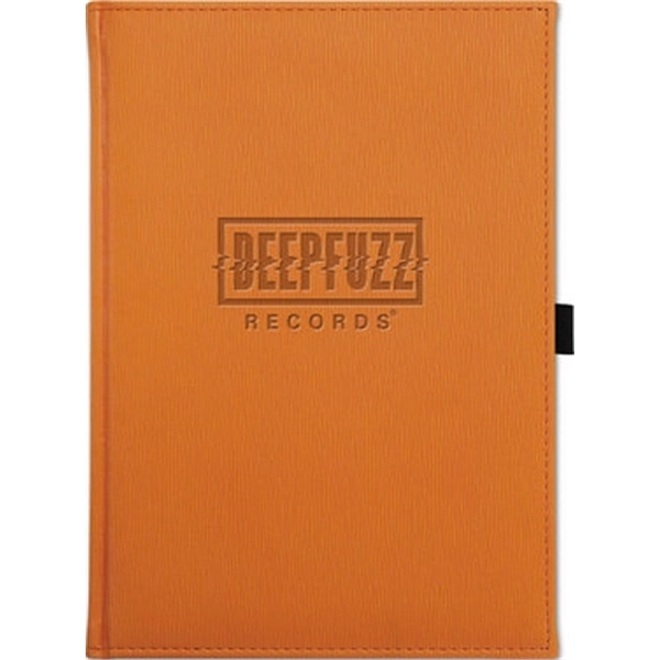 7" x 9.5" bold, textured, thread sewn book-bound journal, deboss imprint,... from ASI 91340 Journalbooks/Timeplanner Calendars