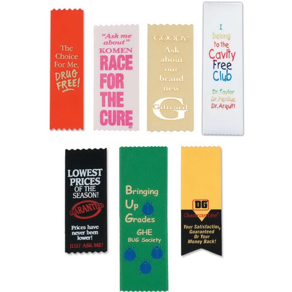 Satinkote ribbon comes with imprint in one standard foil color. Various... from ASI 84820 ZZ OLD/Drop - Sanders Mfg Company (Samco Line) / Samco