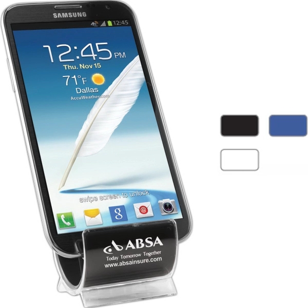 Cell phone and tablet stand holds devices in vertical or horizontal... from ASI 62660 Innovation Line