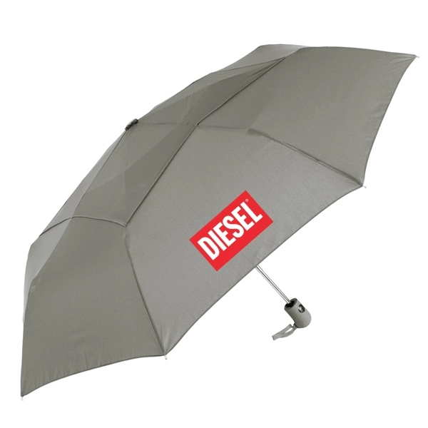 Folding umbrella with 42" vented canopy arc and push-button auto-opening and... from ASI 89955 StrombergBrand / Stromberg Brand