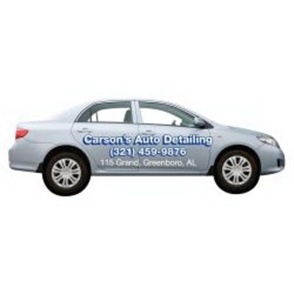 1.53" x 4.25" sedan shaped magnet with four color process customization.... from ASI 68507 The Magnet Group / Magnet LLC™