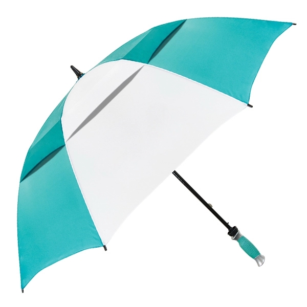 Manual opening umbrella with 62" arc, all fiberglass construction and alternating... from ASI 89955 StrombergBrand / Stromberg Brand Stromberg