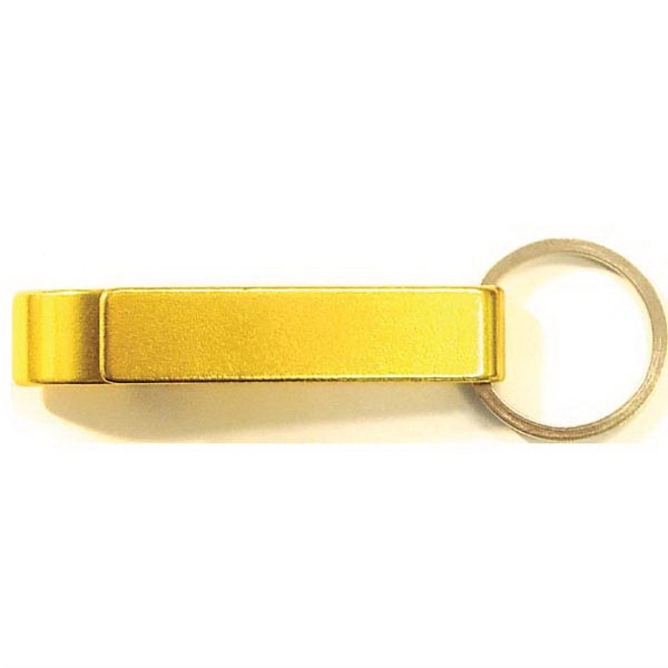 Plain aluminum can and bottle opener with split key ring.... from ASI 74585 Nu Promo International / Nu Promo Line