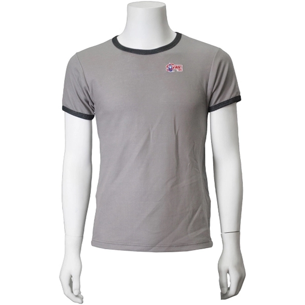 Men's large t-shirt with contrasting or matching color double needle neck... from ASI 31260 AdCapitol