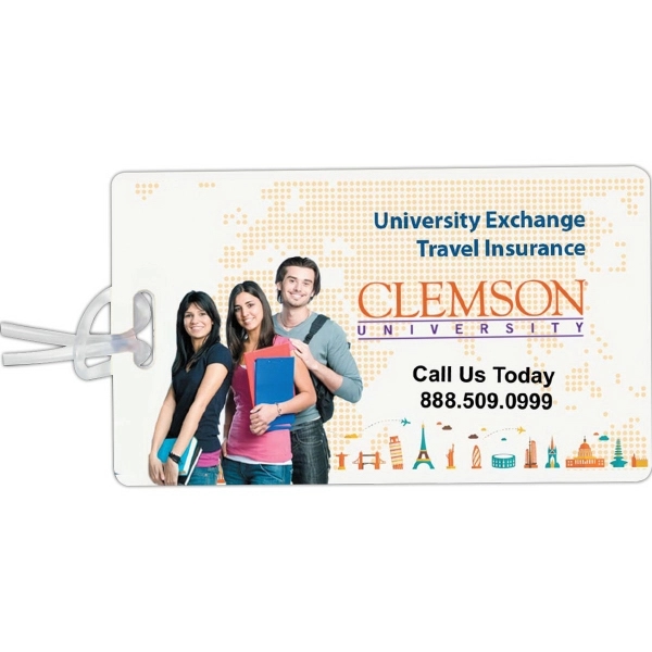 Luggage tag with slip-in clear pocket on back, loop strap and... from ASI 62660 Innovation Line