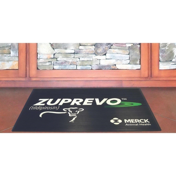 1/2" thick molded vinyl floor mat, available in custom sizes and... from ASI 35750 PromoMatting by Americo