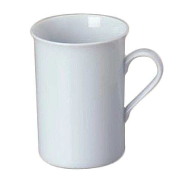 MUG - Fine white vitrified porcelain straight sided with flared edge... from ASI 68878 Mar's Line / Mar's Promotions / MAR's Line Mars China Collection