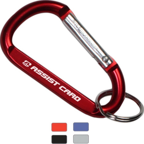 Metal carabiner with split ring.... from ASI 62660 Innovation Line