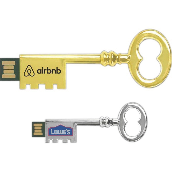 Premium metal key shaped hi-speed USB 2.0 drive... from ASI 34256 ALL-IN-ONE / ALL-IN-ONE® All In One® Allinone AllInOne® allinoneline