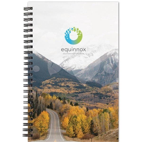 Side bound journal with full-color front cover and inside pocket, and... from ASI 91340 Journalbooks/Timeplanner Calendars