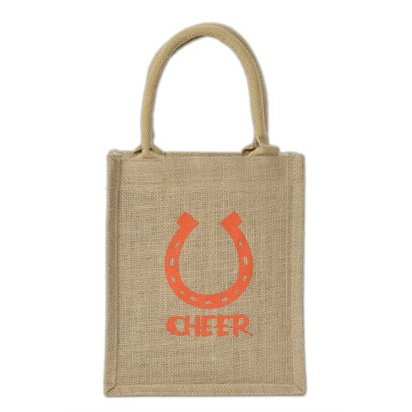 Laminated burlap tote bag with full gusset construction, Imported... from ASI 41630 Brave USA / Brave USA