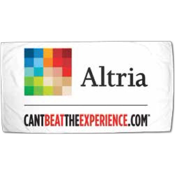 ColorFusion towel measuring 35" x 60" with edge-to-edge designs in vibrant... from ASI 91605 Towel Specialties