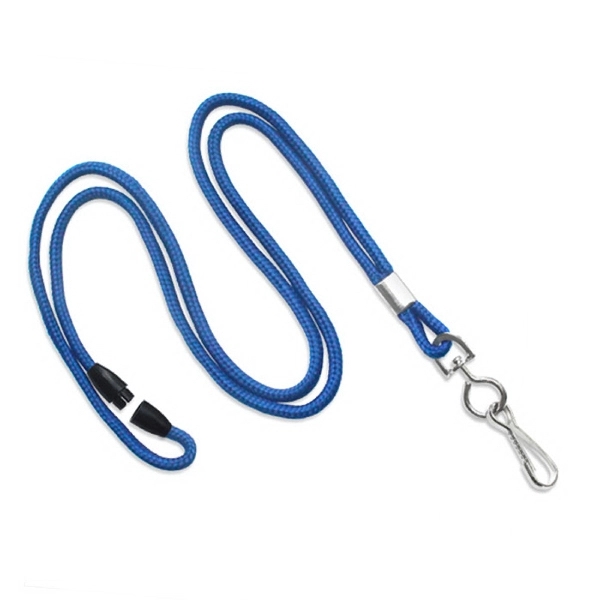 Available Same Day! These blank flat braided polyester lanyards come with... from ASI 79898 Promovision