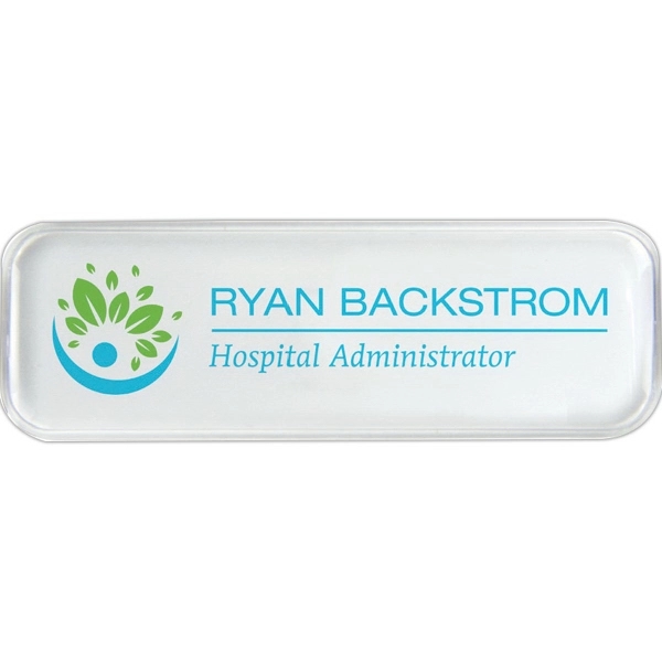 1" x 3" snap on cover badge with full color digital... from ASI 81500 Navitor Inc / Navitor Specialty Products