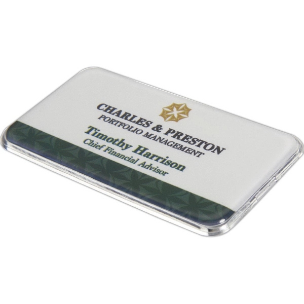 1 1/2" x 3" snap on cover badge with full color... from ASI 81500 Navitor Inc / Navitor Specialty Products